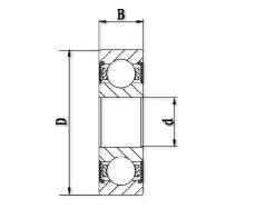 5X11X4Mm Bearings, 5X11X4Mm Bearings, Gummidichtung Kugellager 5 * 11 * 4 mm 25 PCS MR115-2RS Blau Metalldichtungskugellager
