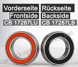 17287LU / 17287LB Keramiklager 17x28x7mm - Kugellager mit Keramikkugeln