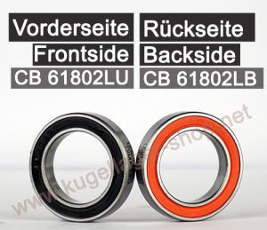 61802LU / 61802LB Keramiklager 24x15x5mm - Kugellager mit Keramikkugeln