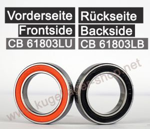 61803LU / 61803LB Keramiklager 26x17x5mm - Kugellager mit Keramikkugeln