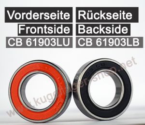 61903LU / 61903LB Keramiklager 30x17x7mm - Kugellager mit Keramikkugeln