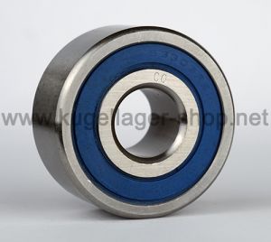 S3303-2RS / SS 3303 2RS TN Edelstahl Schrägkugellager 17x47x22 mm (Rostfreies Kugellager 47x17x22 mm - S3303RS).