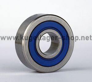S7201-2RS (SS 7201-B-2RS) Edelstahl rostfrei Schrägkugellager 12x32x10 mm - Vorderseite.